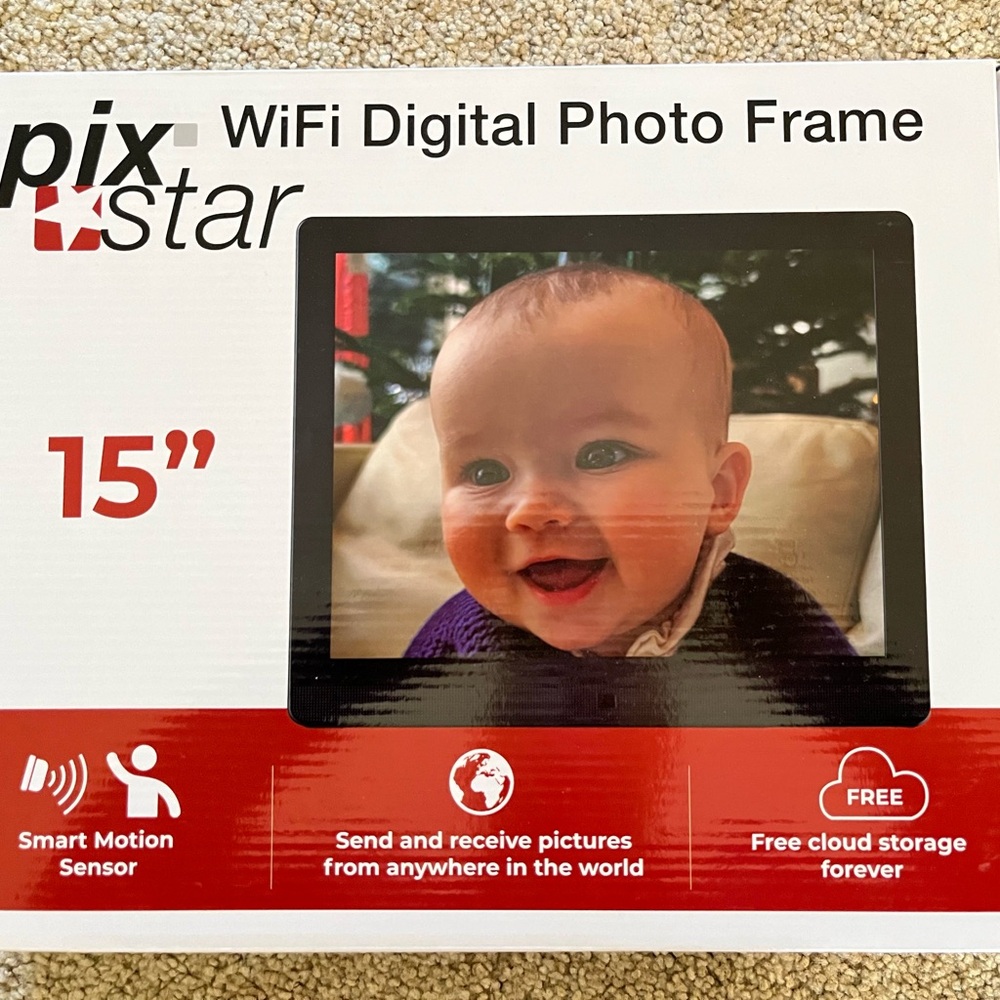 Pix Star 15 in WiFi Digital Picture Frame